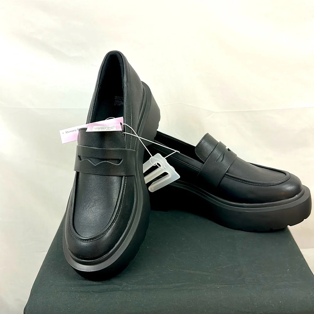 Wild fable Black Lacey Platform Loafer Size 11 - Picture 5 of 7